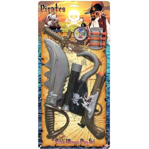 Kandy Toys Childrens Pirate Role Play Weapon Set - Toy Pistol, Sword, Dagger, Telescope, 244 Kandy Toys Childrens Pirate Role Play Weapon Set - Toy Pistol, Sword, Dagger, Telescope, 244