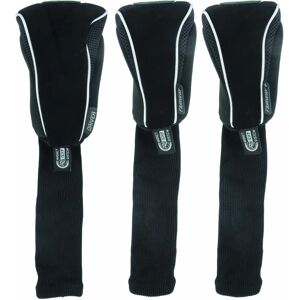 Pro-Tekt Sæt med 3 golfhovedbeskyttere - Sort/Sølv Pro-Tekt Sæt med 3 golfhovedbeskyttere - Sort/Sølv