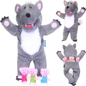 Fiesta Crafts Big Bad Wolf & the Three Little Pigs - Puppet Set Fiesta Crafts Big Bad Wolf & the Three Little Pigs - Puppet Set