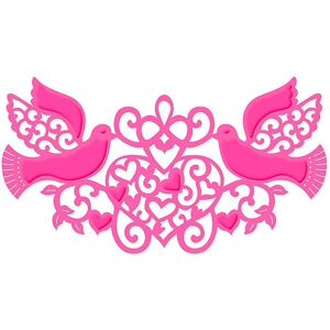 Go Craft Distribution - Doves & Hearts - 76x135 mm - die Go Craft Distribution - Doves & Hearts - 76x135 mm - die