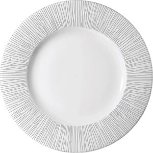 Set d'Assiettes en Porcelaine Blanche Churchill - Inspiration Bambou - Publicité Set d'Assiettes en Porcelaine Blanche Churchill - Inspiration Bambou - Publicité