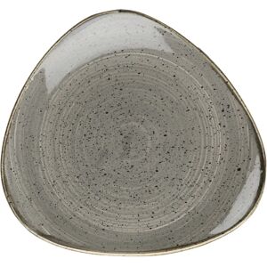 Churchill Grauer Dreieckiger Teller - 19,2cm - Stonecast Churchill Grauer Dreieckiger Teller - 19,2cm - Stonecast