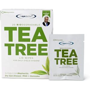 The Eye Doctor Biodegradable Tea Tree Lid Wipes - Large Wipes The Eye Doctor Biodegradable Tea Tree Lid Wipes - Large Wipes