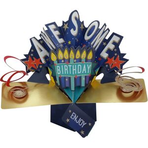 Second Nature ‘Awesome Birthday’ Pop Up Card - Greeting Card Second Nature ‘Awesome Birthday’ Pop Up Card - Greeting Card