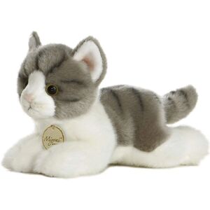 Aurora Miyoni Grey Tabby Cat - Soft Plush Toy - 20cm Aurora Miyoni Grey Tabby Cat - Soft Plush Toy - 20cm