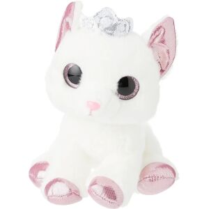 Aurora World Duchess White Cat with Crown - 7In Aurora World Duchess White Cat with Crown - 7In