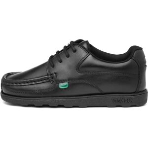 Kickers Junior Boys Fragma Lace Leather Black Kickers Junior Boys Fragma Lace Leather Black