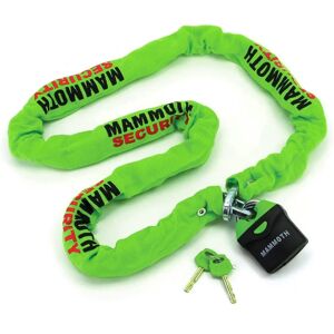 Mammoth Security Mammoth 1.8m Square Security Chain Green & Shackle Lock Motorcycle Scooter Mammoth Security Mammoth 1.8m Square Security Chain Green & Shackle Lock Motorcycle Scooter