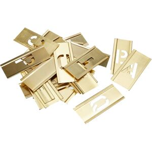 Brass Interlocking Letter Stencils - 1in - Signage Tools Brass Interlocking Letter Stencils - 1in - Signage Tools
