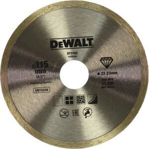 Dewalt DT3703 Diamond Cutting Disc - Continuous Rim - 115mm Dewalt DT3703 Diamond Cutting Disc - Continuous Rim - 115mm
