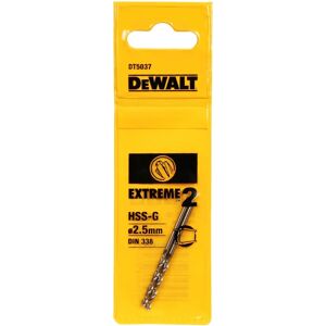 DeWALT DT5037-QZ Extreme 2 Metal Drill Bit - 2.5mm x 57mm DeWALT DT5037-QZ Extreme 2 Metal Drill Bit - 2.5mm x 57mm