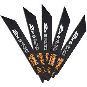 DeWALT Model DT2408L-QZ 2X Life Metal Reciprocating Blades - 203mm Pack of 5 DeWALT Model DT2408L-QZ 2X Life Metal Reciprocating Blades - 203mm Pack of 5