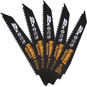 DeWalt DT2300L-QZ 2X Life Wood & Nail Reciprocating Blades - 152mm Pack of 5 DeWalt DT2300L-QZ 2X Life Wood & Nail Reciprocating Blades - 152mm Pack of 5