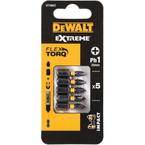 DeWALT DT7993T-QZ Impact Torsion Screwdriver Bits - Pack of 5 DeWALT DT7993T-QZ Impact Torsion Screwdriver Bits - Pack of 5