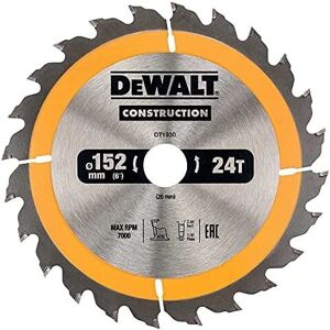 DeWALT DT1930 Tarcza do piły tarczowej - 24 zęby, 152mm DeWALT DT1930 Tarcza do piły tarczowej - 24 zęby, 152mm