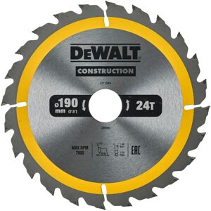 DEWALT DT1944-QZ Draagbare cirkelzaagblad - 190mm, 24T DEWALT DT1944-QZ Draagbare cirkelzaagblad - 190mm, 24T