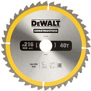 DeWalt DT1953-QZ Impactbestendig Cirkelzaagblad - 216mm DeWalt DT1953-QZ Impactbestendig Cirkelzaagblad - 216mm