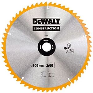DeWALT DT1960-QZ Lame de Scie Circulaire Résistante aux Chocs - 305mm, 60T DeWALT DT1960-QZ Lame de Scie Circulaire Résistante aux Chocs - 305mm, 60T