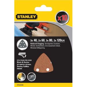 Stanley X32348 - Hiomateräspaperit - 10 kpl - Karkeus 40-120 Stanley X32348 - Hiomateräspaperit - 10 kpl - Karkeus 40-120