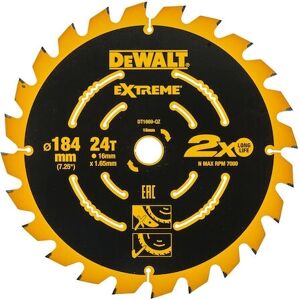 DeWALT DT1669-QZ Lame de scie circulaire - 24T, 184mm, pour DCS365 - Publicité DeWALT DT1669-QZ Lame de scie circulaire - 24T, 184mm, pour DCS365 - Publicité