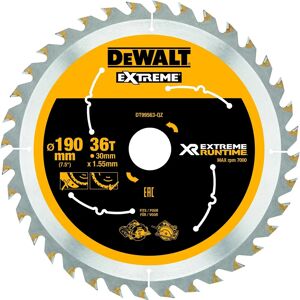 DeWalt DT99563-QZ FlexVolt XR Cirkelzaagblad 190mm x 30mm 36T - Cirkelzaagblad DeWalt DT99563-QZ FlexVolt XR Cirkelzaagblad 190mm x 30mm 36T - Cirkelzaagblad