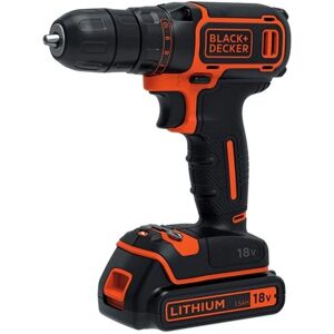 Perceuse sans fil BLACK+DECKER - Vitesse variable, 2 batteries, 18V - Publicité Perceuse sans fil BLACK+DECKER - Vitesse variable, 2 batteries, 18V - Publicité