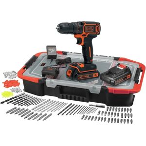 Black & Decker BDCDC18BAST 18V Ruuvitaltta - 15Nm, 160 lisävarusteet Black & Decker BDCDC18BAST 18V Ruuvitaltta - 15Nm, 160 lisävarusteet