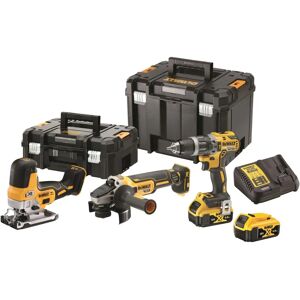 DeWalt DCK329P2T - Zestaw narzędzi elektrycznych z młotkiem, wkrętarką, szlifierką, piłą - 18V DeWalt DCK329P2T - Zestaw narzędzi elektrycznych z młotkiem, wkrętarką, szlifierką, piłą - 18V