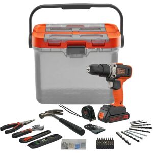 Black & Decker BCKSB02 Akku-Bohrmaschine - 18V, 2-Gang, LED, Schlag Black & Decker BCKSB02 Akku-Bohrmaschine - 18V, 2-Gang, LED, Schlag