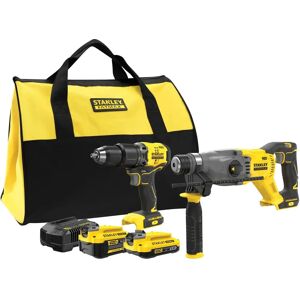 Zestaw Narzędzi Elektrycznych Stanley V20 - Bez szczotek, SDS-Plus, 18V Zestaw Narzędzi Elektrycznych Stanley V20 - Bez szczotek, SDS-Plus, 18V