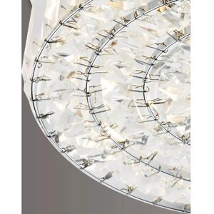 Dar Errol Polished Chrome Crystal Semi Flush Ceiling Light - Ceiling Light Dar Errol Polished Chrome Crystal Semi Flush Ceiling Light - Ceiling Light