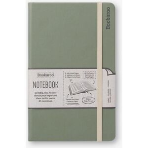 Bookaroo Notebook - Fern - 192 Pages, Portable, Leatherette Cover - Notebook Bookaroo Notebook - Fern - 192 Pages, Portable, Leatherette Cover - Notebook
