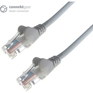 Connektgear 25m Grey Cat6 U/UTP Networking Cable - Flush Moulded Connektgear 25m Grey Cat6 U/UTP Networking Cable - Flush Moulded