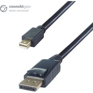 Connektgear Mini DisplayPort to DisplayPort Cable - 2m - Black Connektgear Mini DisplayPort to DisplayPort Cable - 2m - Black