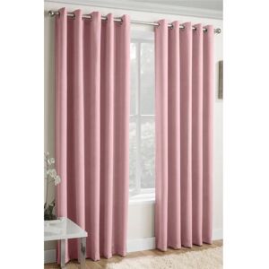 Vogue Pink Thermal Noise Reducing Energy Efficient Curtains - 117cm x 137cm Vogue Pink Thermal Noise Reducing Energy Efficient Curtains - 117cm x 137cm