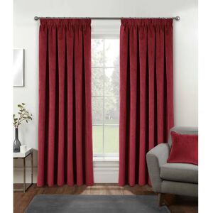 Enhanced Living Velvet Velvet Blackout Thermal Curtains - Red Enhanced Living Velvet Velvet Blackout Thermal Curtains - Red
