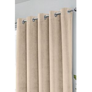 Enhanced Living Hampton - Cream Velvet Eyelet Blackout Curtains Enhanced Living Hampton - Cream Velvet Eyelet Blackout Curtains