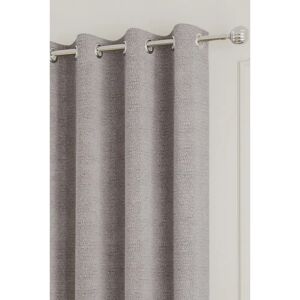 Royale - Boucle Thermal Eyelet Curtains - Silver - Curtains Royale - Boucle Thermal Eyelet Curtains - Silver - Curtains