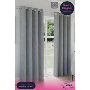 Austin - Thermal Ready Made Eyelet - Grey - Blackout - Curtains Austin - Thermal Ready Made Eyelet - Grey - Blackout - Curtains