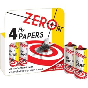 Zero In Fly Paper - Fly Paper - Insect Trap - 4 Pack Zero In Fly Paper - Fly Paper - Insect Trap - 4 Pack