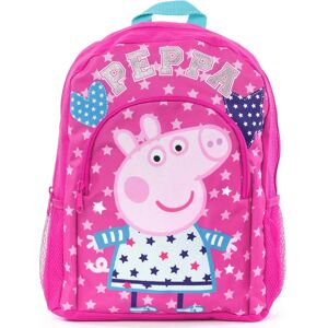 Peppa Pig Pink Backpack - Childrens Star Heart Bag Peppa Pig Pink Backpack - Childrens Star Heart Bag