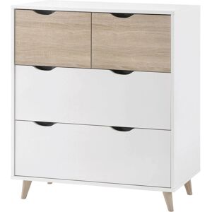 LPD Stockholm White-Oak 4 Drawer Chest LPD Stockholm White-Oak 4 Drawer Chest