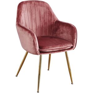 LPD Lara Pink Velvet Dining Chair - Dining Chair LPD Lara Pink Velvet Dining Chair - Dining Chair