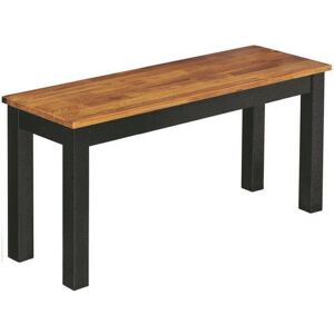 Wanstead Bench Black Frame Oiled Wood - Bench Wanstead Bench Black Frame Oiled Wood - Bench