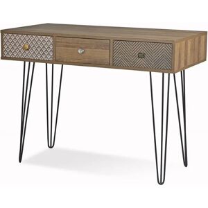 LPD Casablanca Walnut Effect 3 Drawer Desk - Desk LPD Casablanca Walnut Effect 3 Drawer Desk - Desk
