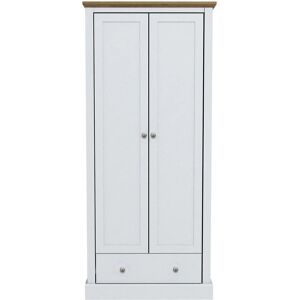 LPD Devon 2 Door Wardrobe - White - Wardrobe LPD Devon 2 Door Wardrobe - White - Wardrobe