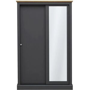 LPD Devon Charcoal Model - Sliding Wardrobe with Mirror LPD Devon Charcoal Model - Sliding Wardrobe with Mirror