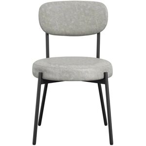 LPD Smith Faux Leather Dining Chairs - Set of 2 - Graphite LPD Smith Faux Leather Dining Chairs - Set of 2 - Graphite