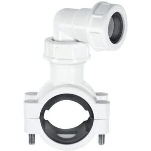 McAlpine White Pipe Clamp - Overflow Pipe Fitting McAlpine White Pipe Clamp - Overflow Pipe Fitting
