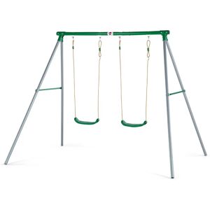Plum Sedna Double Swing Set - Purple/Teal - Playground Equipment Plum Sedna Double Swing Set - Purple/Teal - Playground Equipment